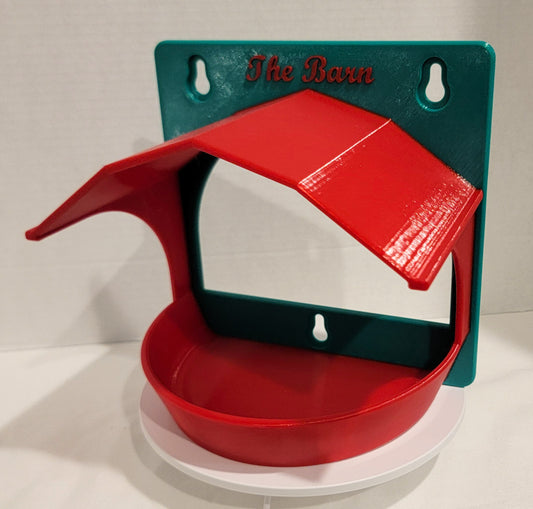 Red & Green Bird Feeder